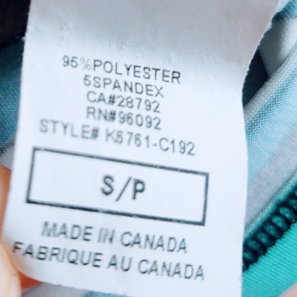 EUC KATHERINE BARCLAY GEOMETRIC BLACK/WHITE/GREEN POLY/SPANDEX SHEATH DRESS S/P - Picture 7 of 8